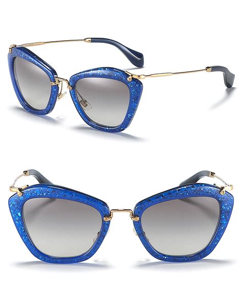 ladies miu miu prada sunglasses|miu cat eye sunglasses.